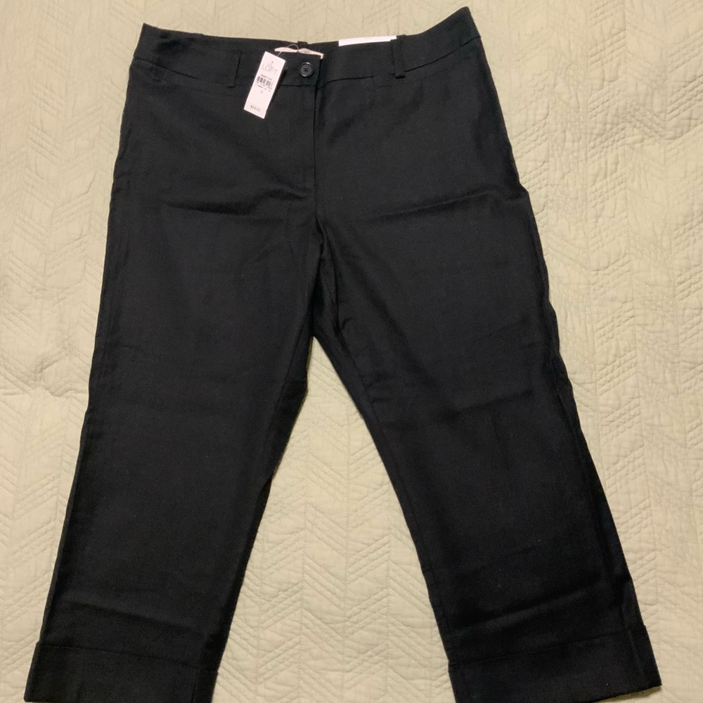 LOFT Black Cropped Pants